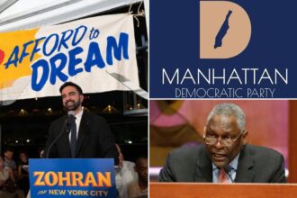 Manhattan Democratic Party endorses nominee Zohran Mamdani for mayor