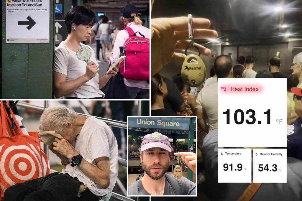 Exclusive | Quirky NYC art project finds subway stations with ‘feels like’ temps well above 100 degrees: ‘It’s unbearable’