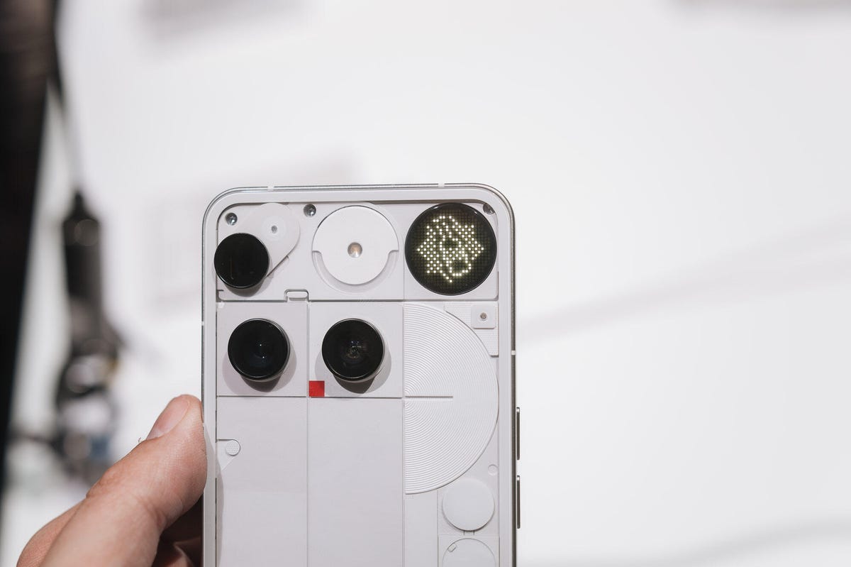 Image of a Nothing phone being used