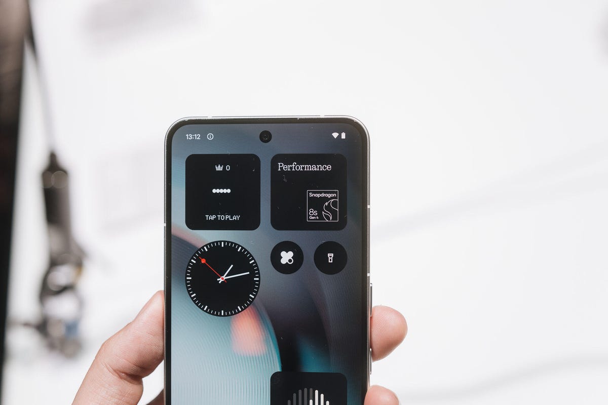 Image of a Nothing phone being used