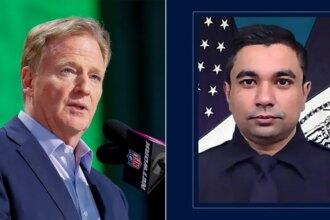 NFL’s Roger Goodell praises NYPD officer who killed in NYC shooting