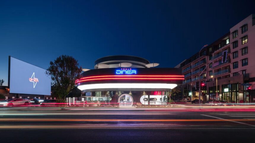 Eat Here and Get Recharged: Tesla Opens a Drive-in Diner
