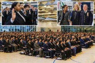 NYPD welcomes nearly 1,100 recruits to academy — largest class in almost a decade