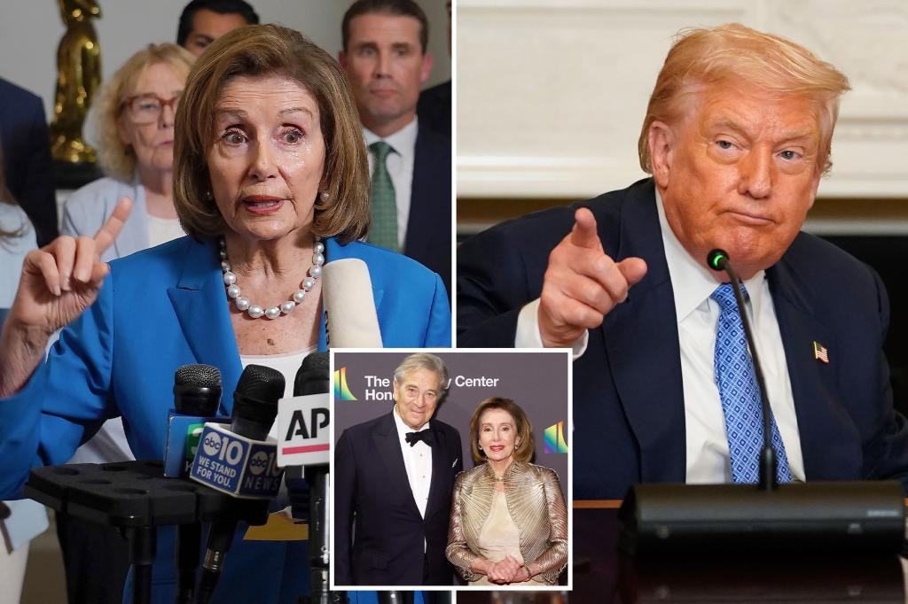 Trump rips ‘disgusting degenerate’ Pelosi, alleges ‘average’ minded husband got rich off ‘inside information’