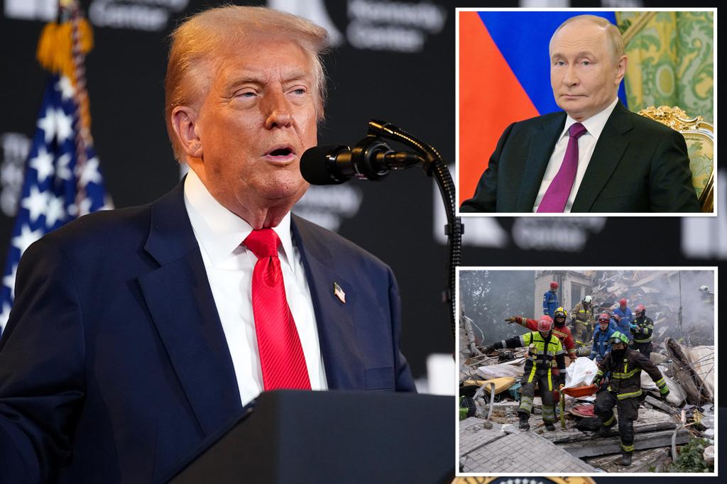 Trump says he doesn’t believe he can convince Putin to stop bombing Ukrainian civilians