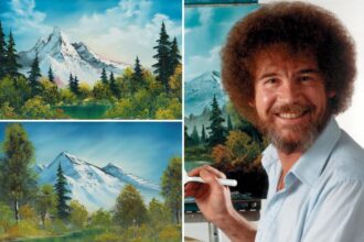 Bob Ross paintings easily surpass estimated sale prices at auction, marking milestone for the late artist