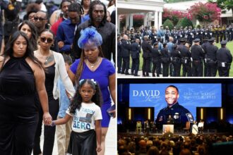 Officers remember Georgia cop who died after CDC shooting in emotional ceremony