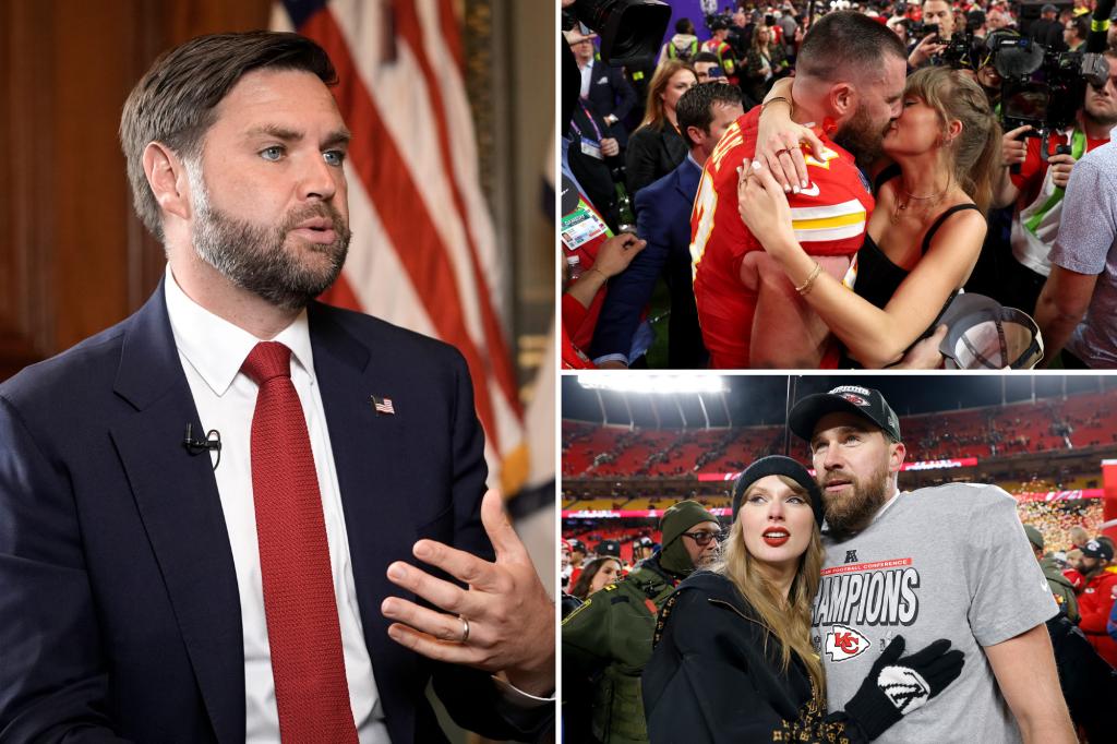 JD Vance ‘worried’ the NFL will have ‘a Super Bowl wedding’ for Taylor Swift and Travis Kelce