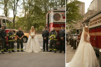 Exclusive | Daughter of FDNY firefighter killed on 9/11  shares a special moment with his colleagues on her wedding day