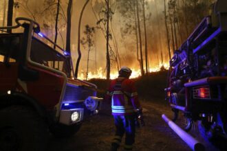 Portugal evacuates villages as 1,800 firefighters combat wildfires