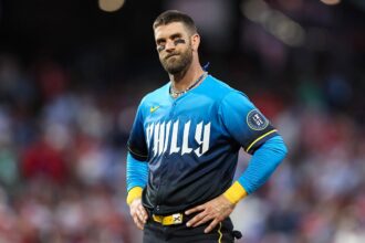 Phillies superstar Bryce Harper ejected for vehemently disagreeing with check-swing call