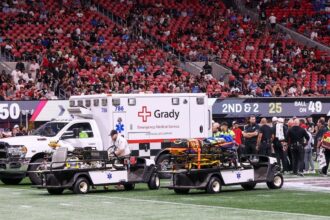 Lions’ Morice Norris leaves preseason game in ambulance after blow to the head
