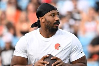 Browns star Myles Garrett cited for speeding 100 mph in 60 mph zone near team facility: report