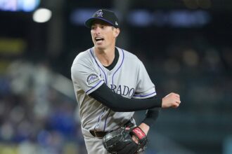 Rockies pitcher Jimmy Herget’s postgame shirt sends playful message: ‘My arm hurts’