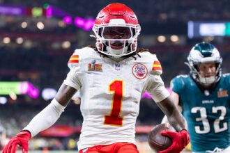 Chiefs’ Xavier Worthy reacts after Taylor Swift reveals how excited she was team drafted him