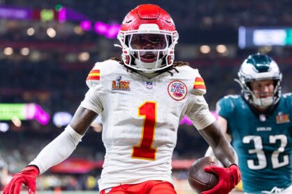 Chiefs’ Xavier Worthy reacts after Taylor Swift reveals how excited she was team drafted him