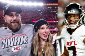 NFL star Bijan Robinson praises Travis Kelce, Taylor Swift as engagement makes waves: ‘Huge for them’