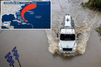 Hurricane Erin set to regain strength, bring life-threatening conditions to East Coast beaches