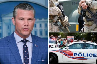 Hegseth says DC National Guard will not be involved in law enforcement functions but he’ll ‘have their back’ if they need to ‘temporarily detain’ criminals 