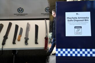 Australian state rolls out machete ‘disposal bins’ ahead of ban