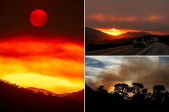 Massive wildfire breaks out in central California, injuring at least 3 people