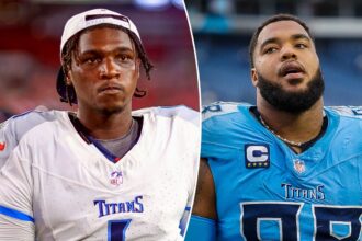 Titans’ Cam Ward sparks practice fight with Jeffery Simmons after mocking his signature celebration