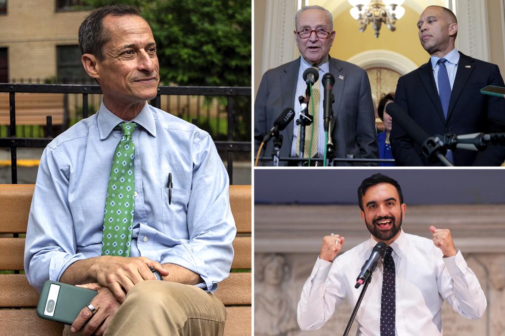 Disgraced ex-Rep. Anthony Weiner makes blunt prediction about Zohran Mamdani, top Dems in NYC mayoral race: ‘It’s inevitable’