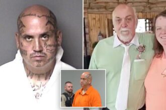 Tattooed maniac allegedly beat his father to death just days after being released from prison