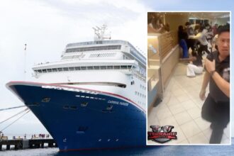 Wild footage captures massive  Carnival Cruise ship brawl that erupted over ‘chicken tenders’