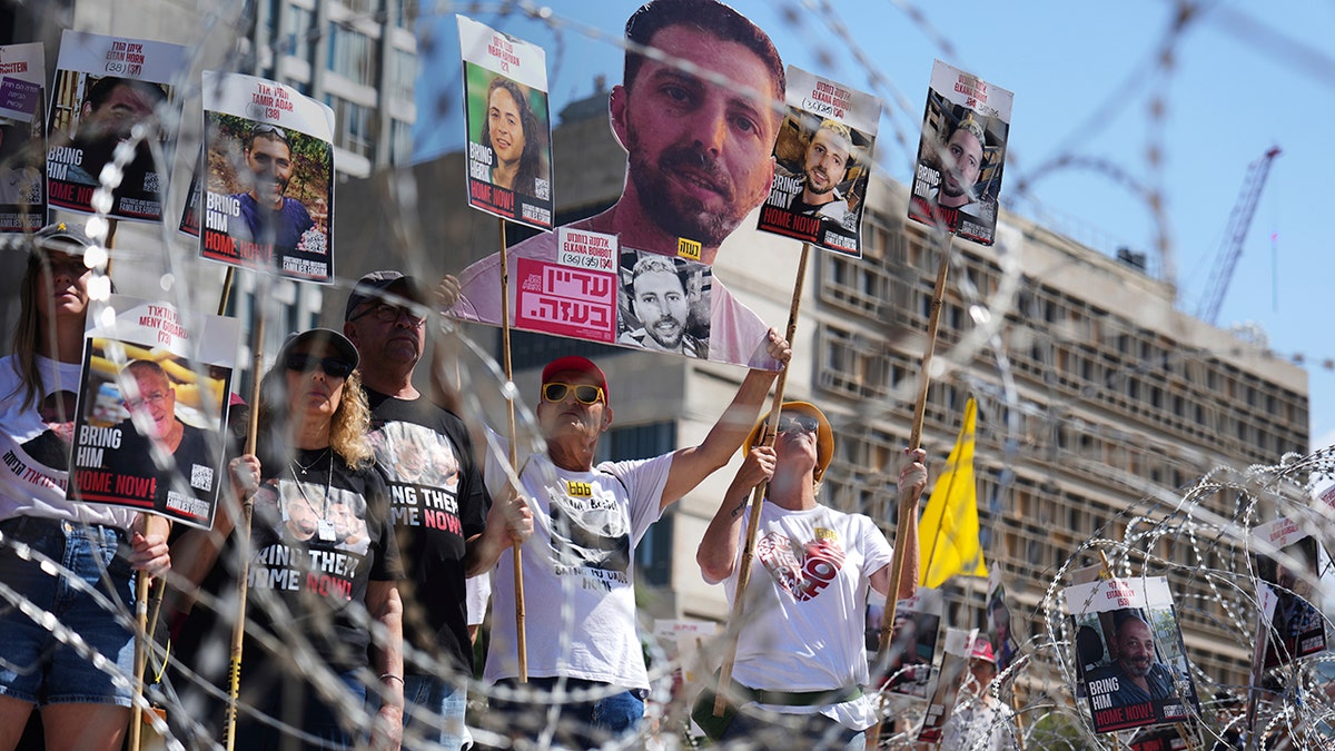 Families speak in Hostage Square