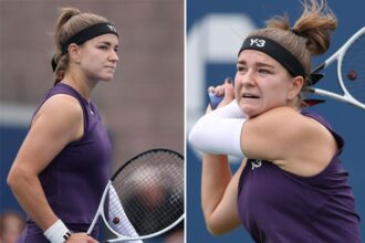 Tennis star Karolína Muchová halts US Open match in tears after spotting ex in crowd: ‘Shows up … where he shouldn’t be’