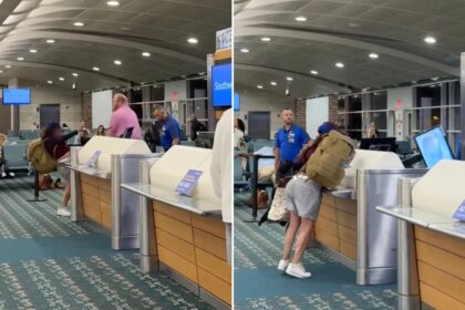 Outraged passenger attacks Southwest Airlines gate agent, bashes computer in wild Orlando airport meltdown