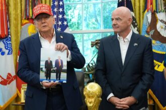 Trump shows off photo Putin mailed him from Alaska summit — but president warns ‘I better be very happy’ with peace talks after Russia’s Ukraine attacks