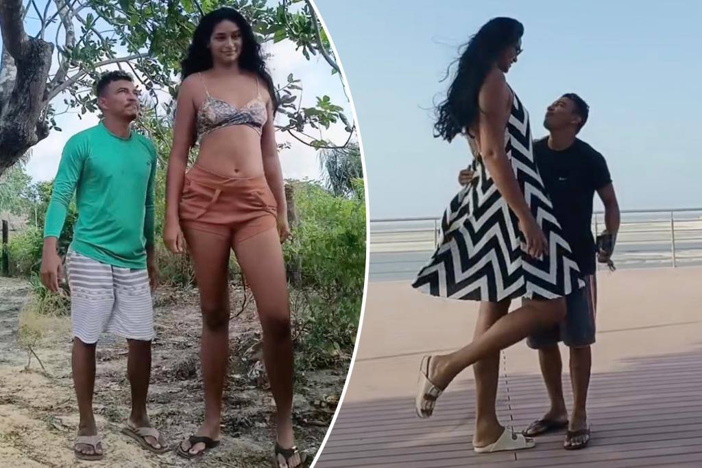 I’m 6-foot-9 and my husband is 5-foot-4 — people laugh in our faces but there’s no height limit on our love