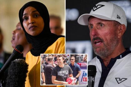 Golfer Phil Mickelson rips Rep. Ilhan Omar over Charlie Kirk comments: ‘hopefully sent back to Somalia soon’