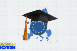 Where in the EU do most young adults have a university degree?
