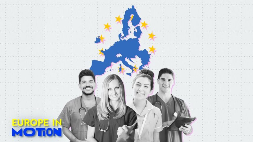 Which EU countries have the most healthcare workers amid shortages?