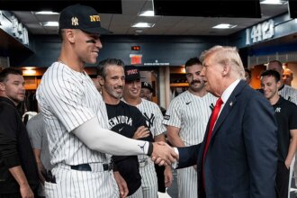 Aaron Judge passes Joe DiMaggio on Yankees all-time home run list, after meeting with Trump