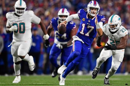Bills’ Josh Allen surpasses Patrick Mahomes’ touchdown mark in win over Dolphins
