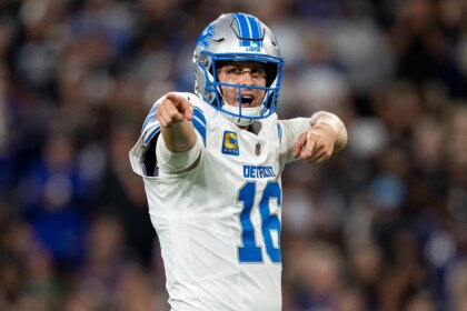 Lions sack Lamar Jackson 7 times while rushing for 225 yards in win over Ravens