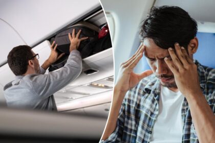Plane passenger’s petty hack to create space for carry-on sparks plane etiquette debate: ‘What kind of barbarian does this?’
