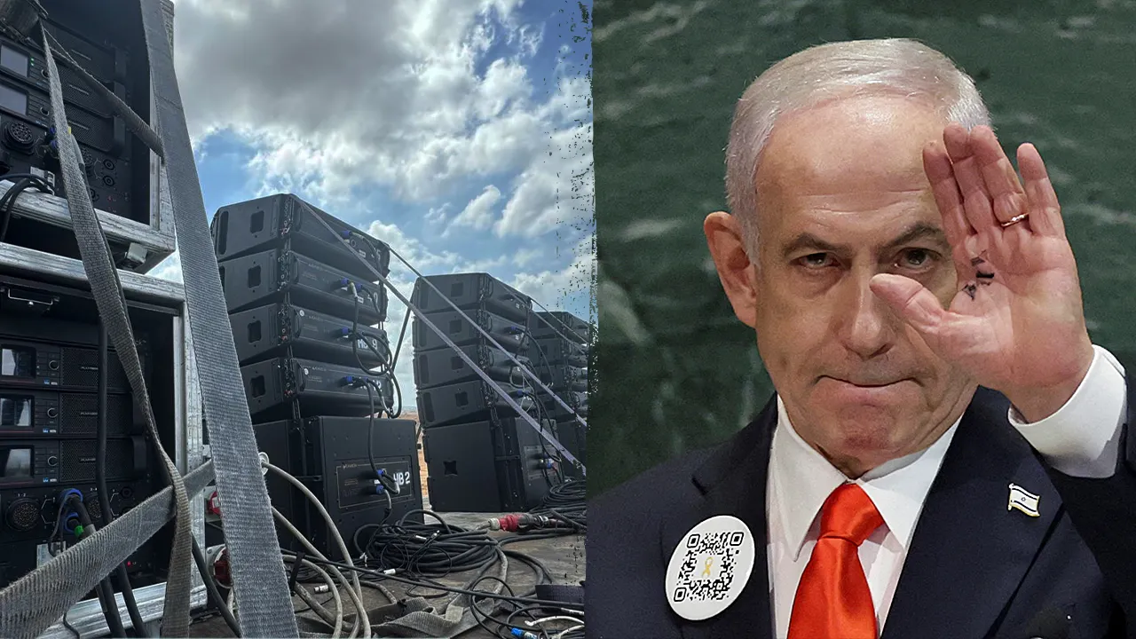 Netanyahu broadcasts United Nations message into Gaza accusing world leaders of appeasing ‘evil’