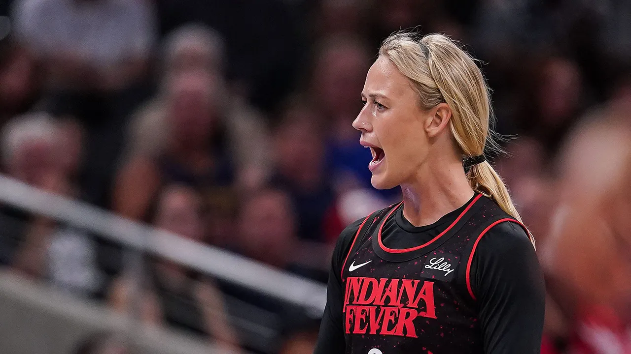 Sophie Cunningham confronted by police during Fever’s playoff win in Atlanta