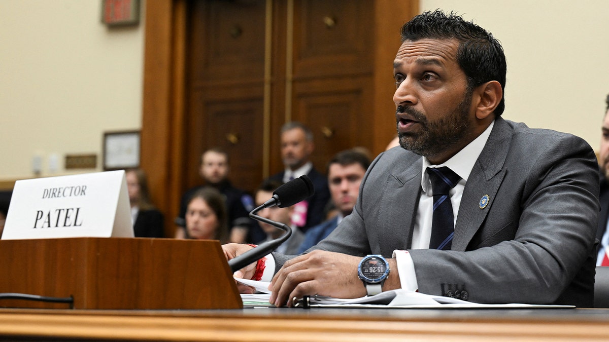 FBI Director Kash Patel testifies before a House Judiciary Committee hearing on Capitol Hill in Washington, D.C., Sept. 17, 2025. 