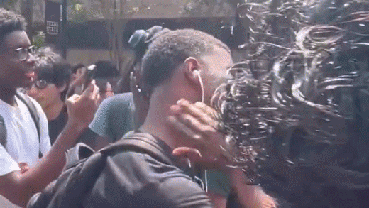 Video captures man acting out Charlie Kirk’s assassination at Texas State vigil, Abbott calls for expulsion
