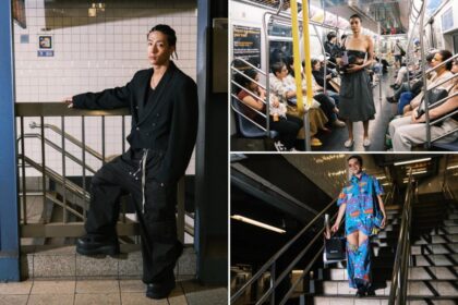 Exclusive | Feather-clad NYFW fashionistas are slumming it on the subway — rather than suffering through rude drivers and infuriating traffic jams