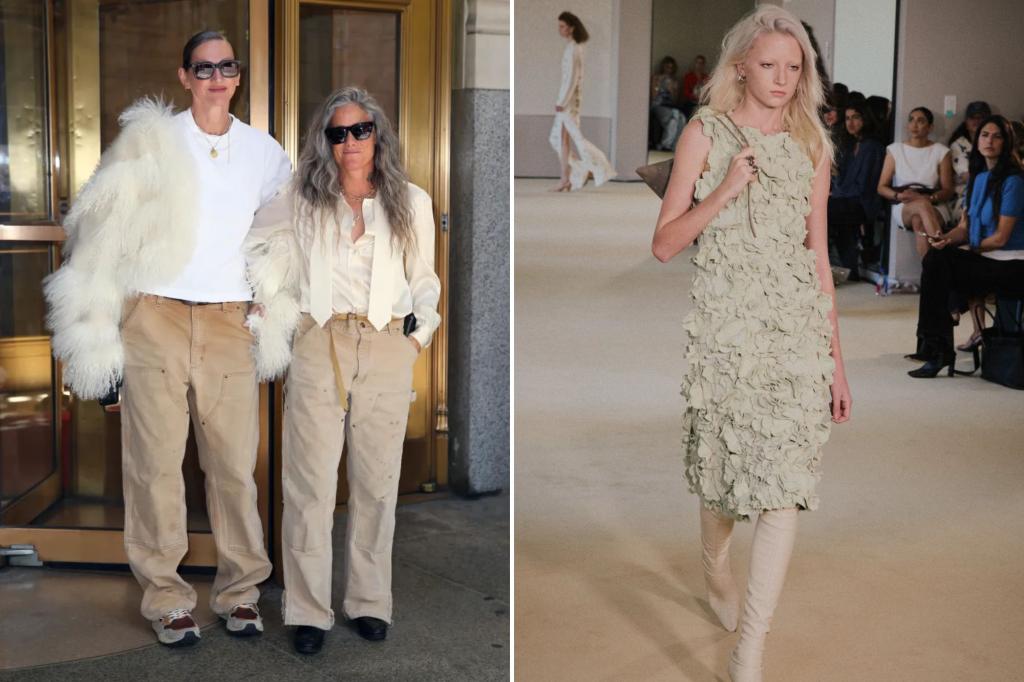 Exclusive | RHONY star Jenna Lyons and photog fiancée Cass Bird twin at Altuzarra show