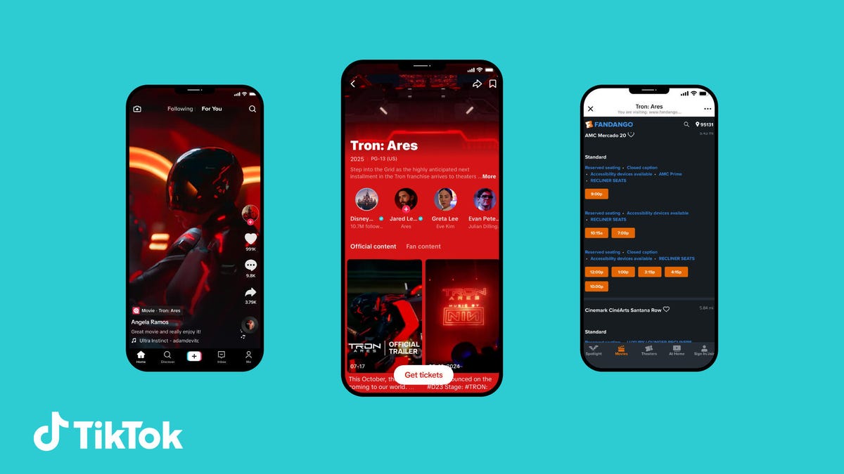 You Can Now Buy Fandango Movie Tickets on TikTok. Here’s How It Works