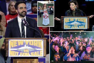 Hecklers taunt Gov. Hochul with ‘Tax the Rich’ chant at Zohran Mamdani’s NYC rally featuring AOC and Sanders