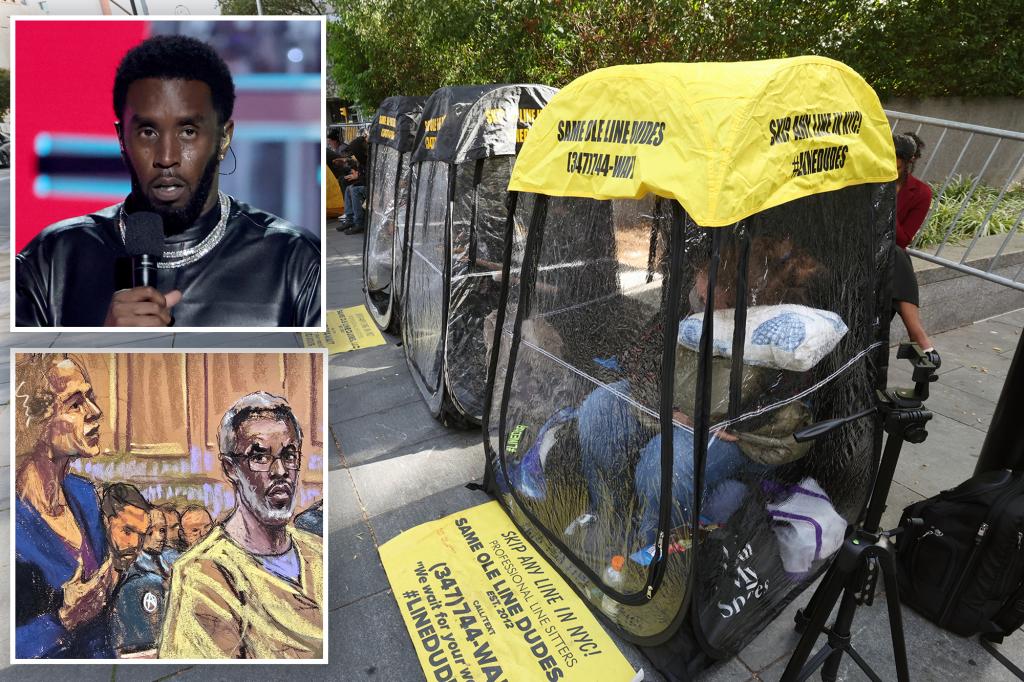 Frenzy for Sean ‘Diddy’ Combs sentencing begins with paid line-sitters staking out spots 24 hours in advance